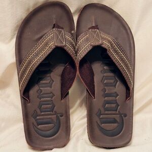 Corona Brown Flip Flops for Men size 7